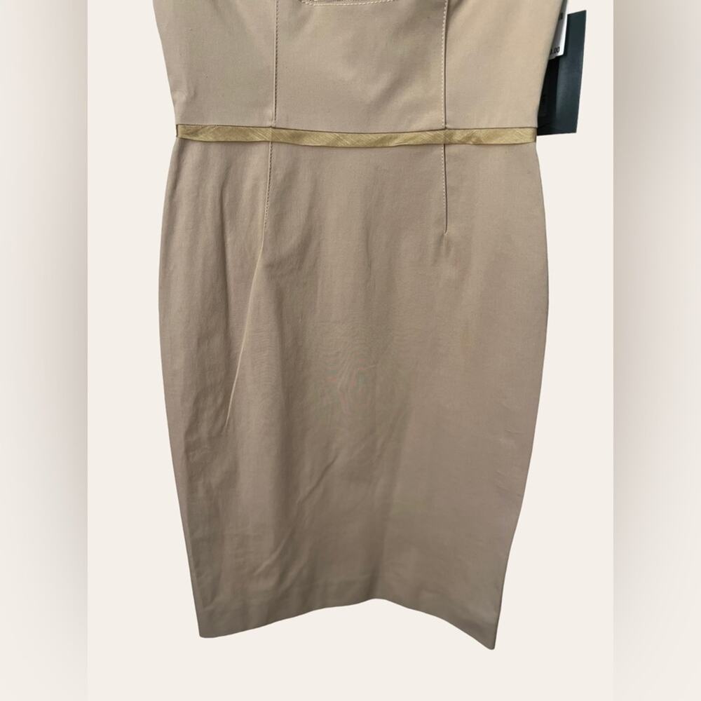 Zac Posen Khaki Eclipse Sheath Cocktail Dress Size 6 - Picture 10 of 16